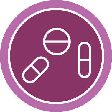 Kötü Alışkanlıklar Kabartma İki Renk Simgesi