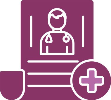 Belge Kabartması İki Renk Simgesi