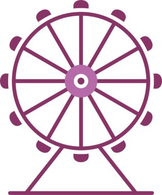 Dönme dolap İki Renk Simgesi