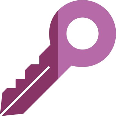 Anahtar Kabartma İki Renk Simgesi