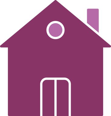 İkamet Kalıbı İki Renk Simgesi