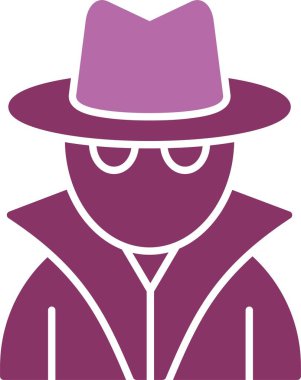 Kriminal Kabartma İki Renk Simgesi