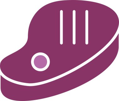 Et Kabartması İki Renk Simgesi