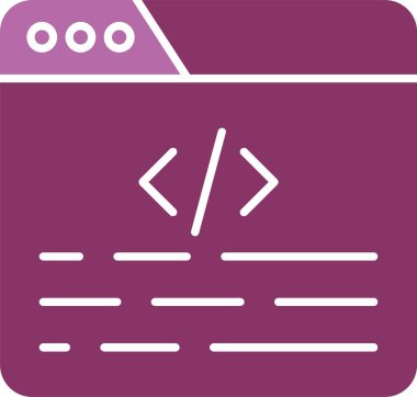 Kodlama Kabartması İki Renk Simgesi