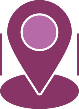 Pin Kabartma İki Renk Simgesi