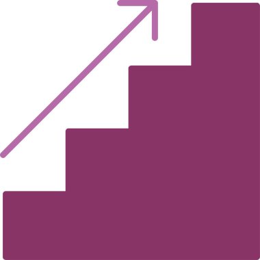 Merdiven Kabartması İki Renk Simgesi