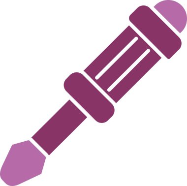 Tornavida Kabartması İki Renk Simgesi