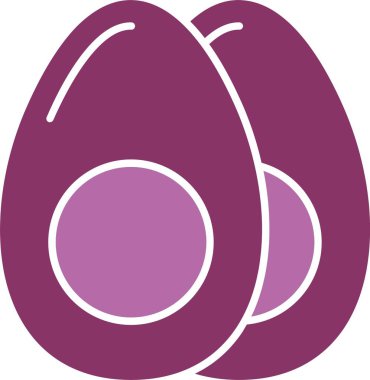 Kaynamış Yumurta Kabartması İki Renkli Simge