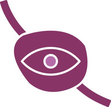 Göz Bantlı Sembol İki Renkli Simge