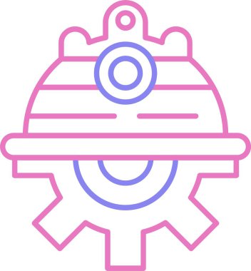 Mühendislik Satırı İki Renk Simgesi