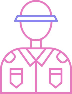 Asker Hattı İki Renk Simgesi