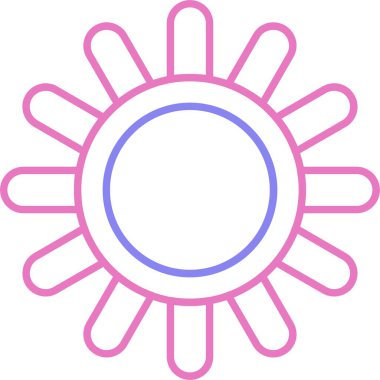 Deniz Keneviri Çizgisi İki Renk Simgesi