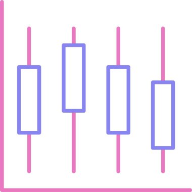 Diyagram Çizgisi İki Renk Simgesi