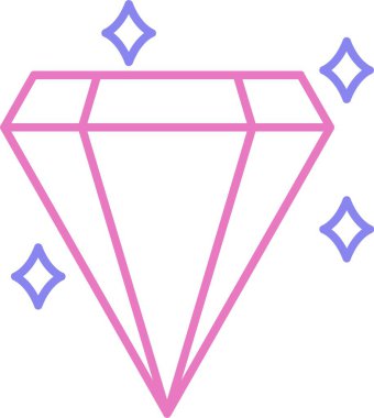 Elmas Satırı İki Renk Simgesi