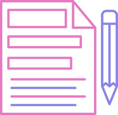 Dosya Satırı İki Renk Simgesi