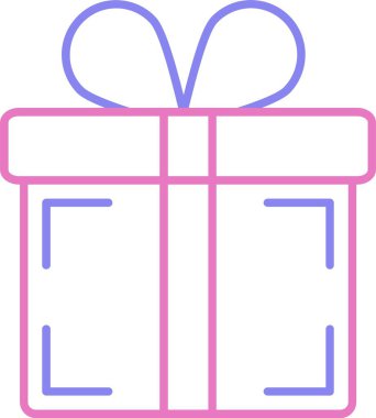 Hediye Satırı İki Renk Simgesi