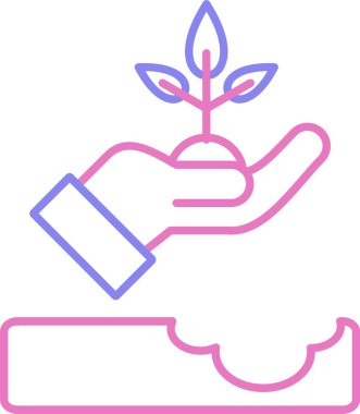 Replant Satırı İki Renk Simgesi