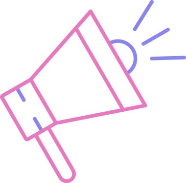 Pazarlama Satırı İki Renk Simgesi