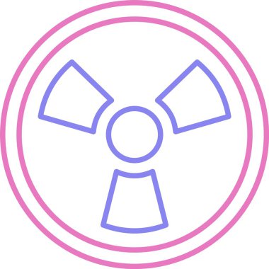 Nükleer Satır İki Renk Simgesi