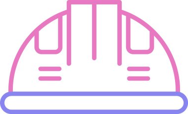 Miğfer Satırı İki Renk Simgesi