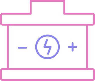 Batarya Hattı İki Renk Simgesi