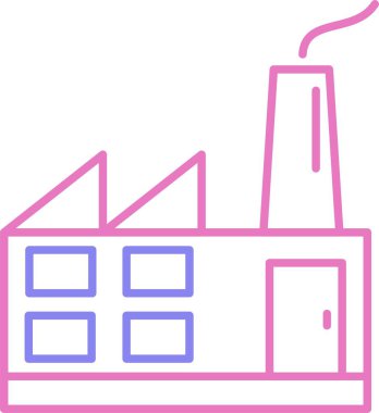 Fabrika Satırı İki Renk Simgesi