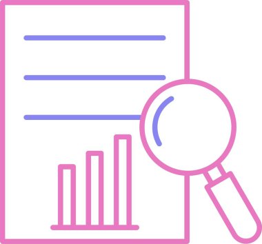 Hava Tahmini Analiz Satırı İki Renk Simgesi