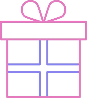 Hediye Satırı İki Renk Simgesi