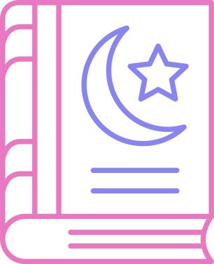 Kutsal Kitap Satırı İki Renk Simgesi