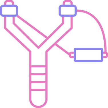Sapan Çizgisi İki Renk Simgesi