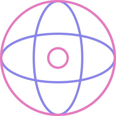 Dünya Satırı İki Renk Simgesi