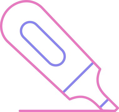 Vurgulama Satırı İki Renk Simgesi