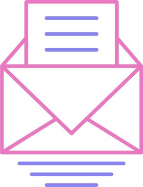 Harf Satırı İki Renk Simgesi