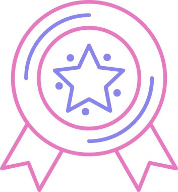 Madalya Satırı İki Renk Simgesi