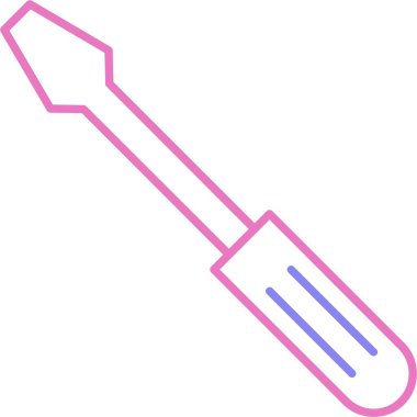 Tornavida Satırı İki Renk Simgesi