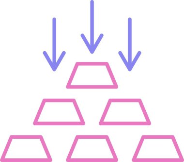 Altın Giriş Satırı İki Renk Simgesi