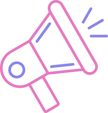 Pazarlama Satırı İki Renk Simgesi