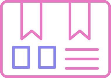 Parsel Satırı İki Renk Simgesi