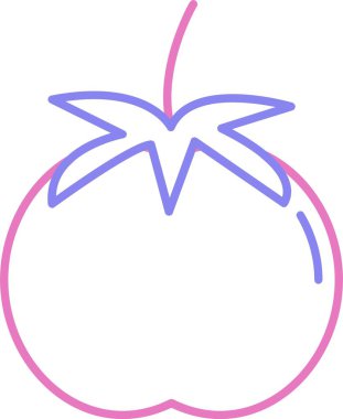 Domates Çizgisi İki Renk Simgesi