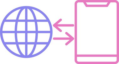 Bağlantı Satırı İki Renk Simgesi