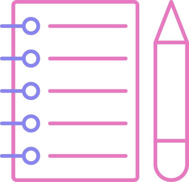 Not Satırı İki Renk Simgesi