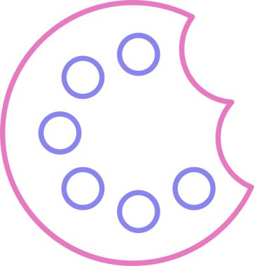 Palet Çizgisi İki Renk Simgesi Boyanıyor