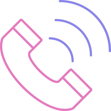 Telefon Hattı İki Renk Simgesi