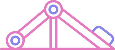 Simülatör Satırı İki Renk Simgesine Bas