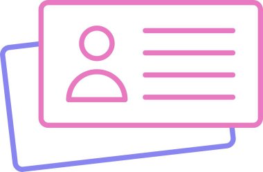 İş Kartı Satırı 2 Renk Simgesi