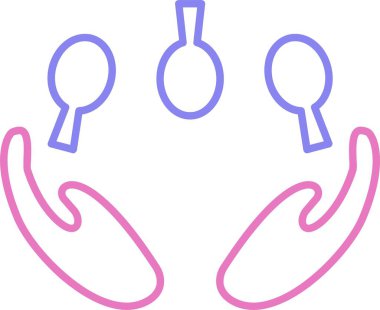 Hokkabazlık Satırı İki Renk Simgesi