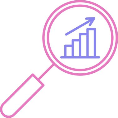 Araştırma Satırı İki Renk Simgesi