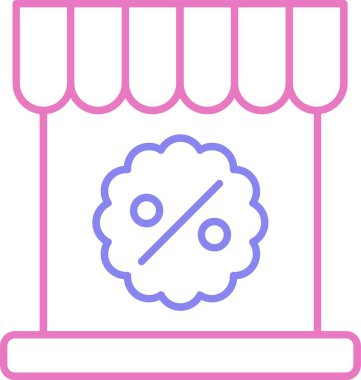 İndirim Satırı İki Renk Simgesi