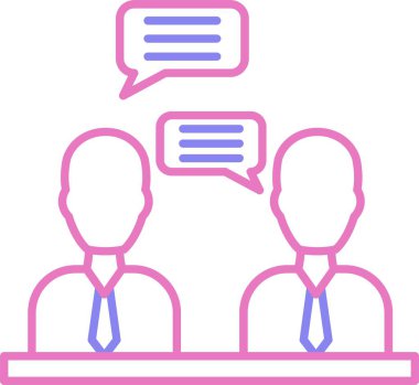 Buluşma Satırı İki Renk Simgesi