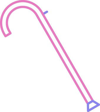 Yürüyen Çubuk Çizgisi İki Renk Simgesi